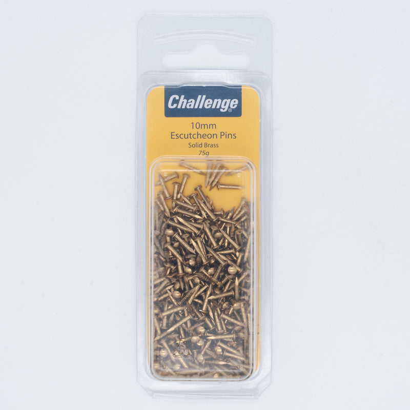 10mm Brass Escutcheon (Dome head) Pins