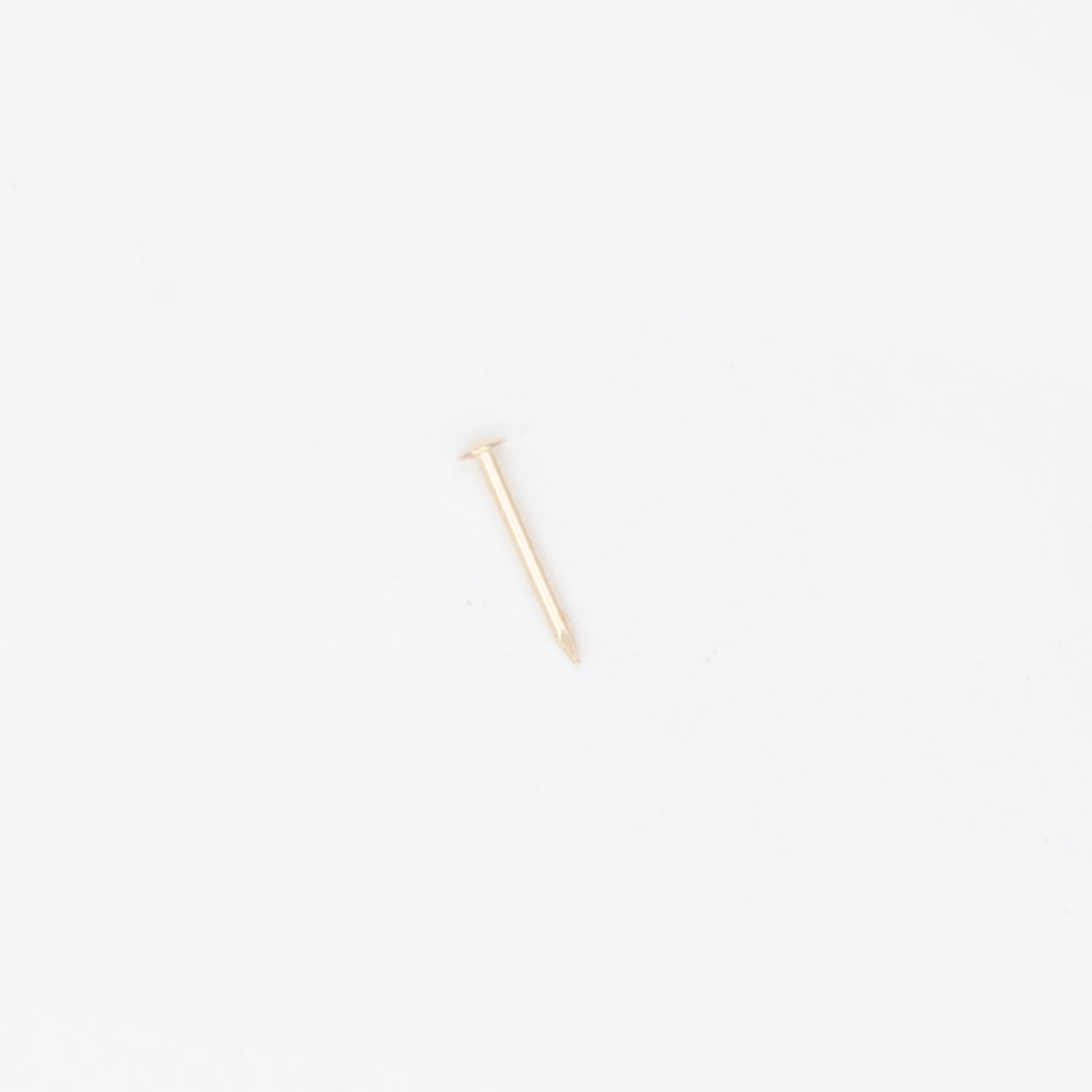 Challenge 13 x 1.25 (18g) Steel, Brass Plated Escutcheon Pins