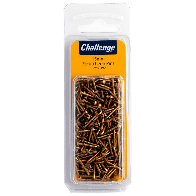 15mm BrassPlated  Escutcheon (Dome head) Pins