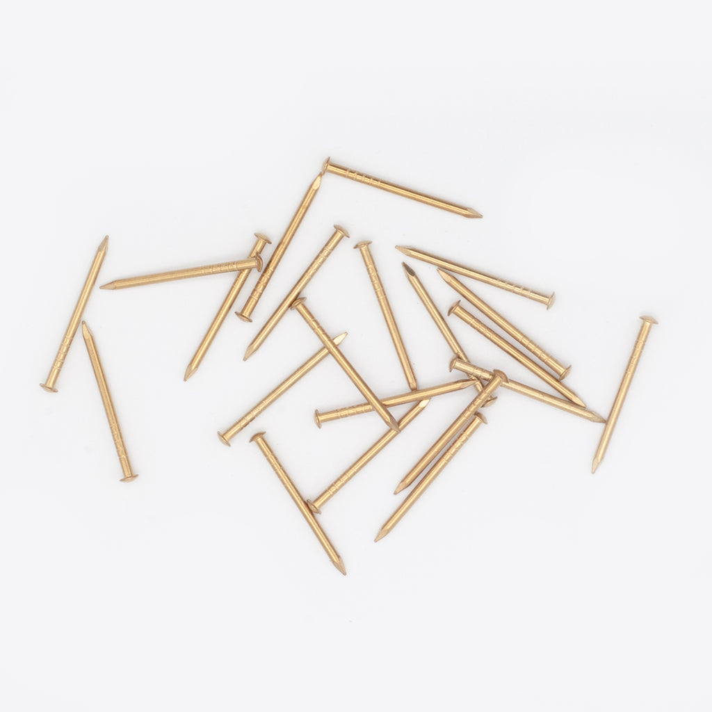 Challenge 25 x 1.60 (16g) Steel, Brass Plated Escutcheon Pins