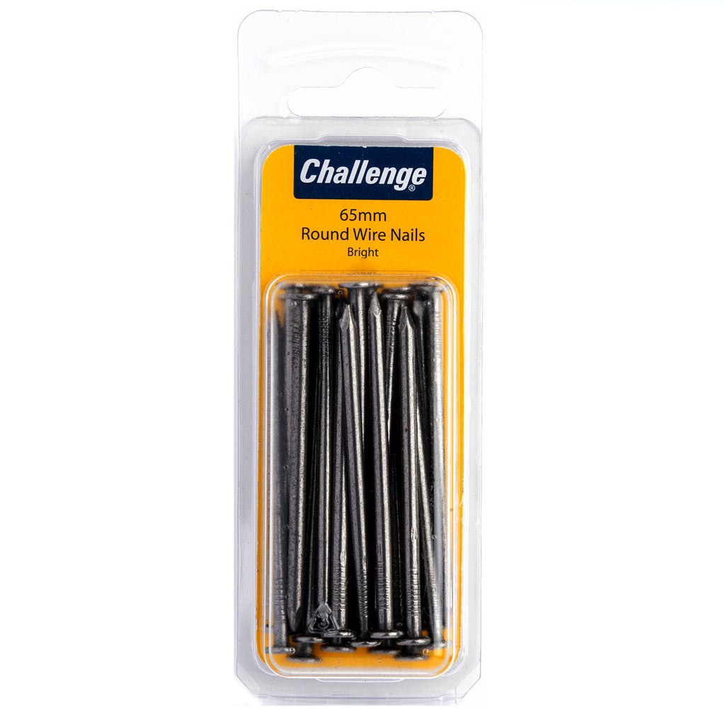 Round Wire Nails 65mm - Bright