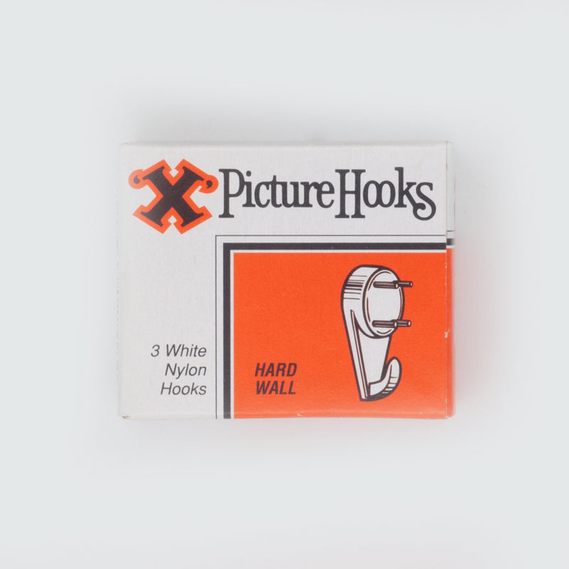 Large White X Hard Wall Hooks