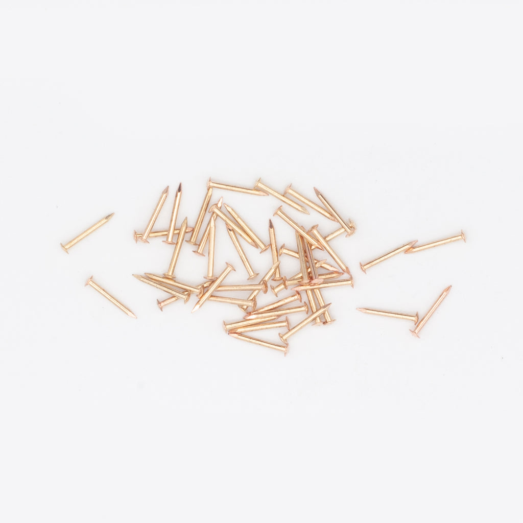 10mm x 1.00mm Brassed Escutcheon (Dome head) Pins