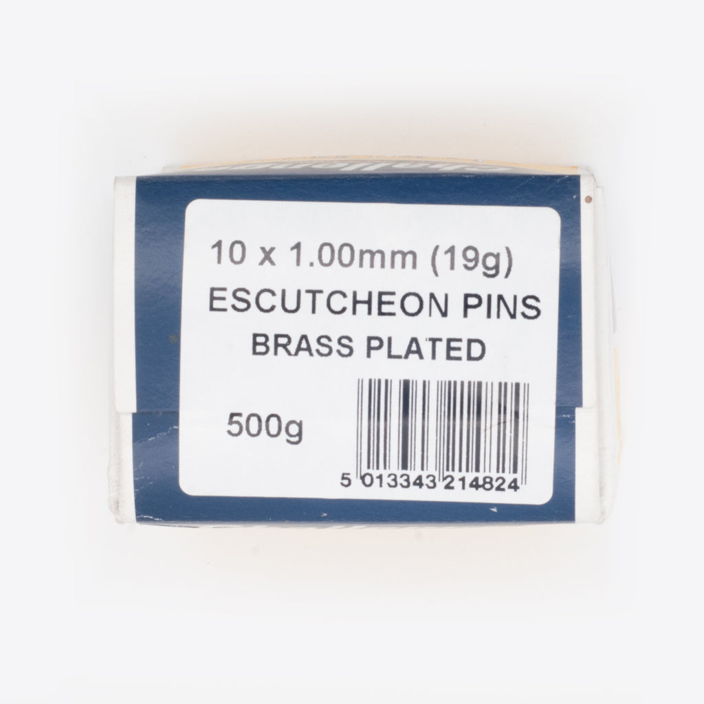 10mm x 1.00mm Brassed Escutcheon (Dome head) Pins