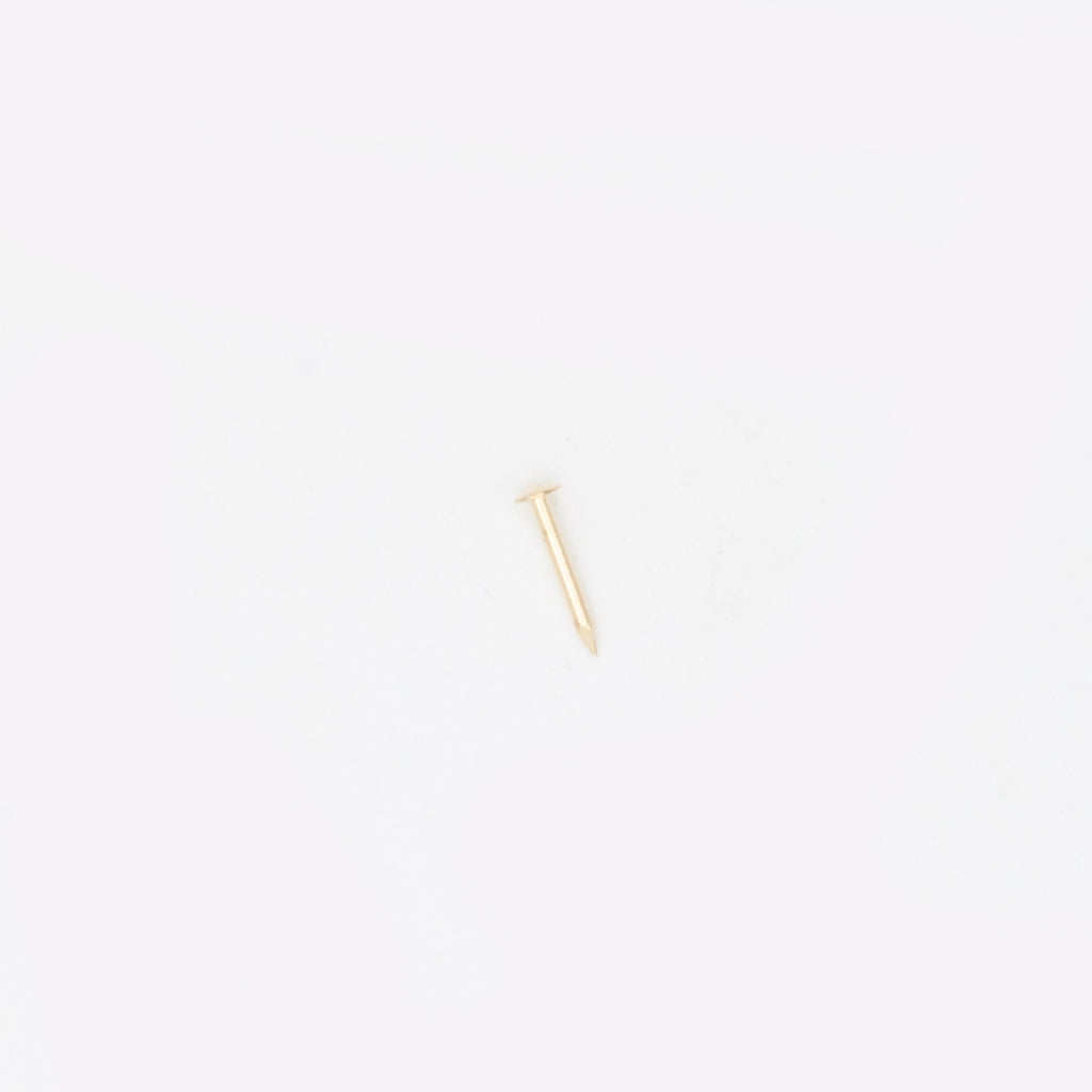 Challenge 10 x 1.25 (18g) Steel, Brass Plated Escutcheon Pins