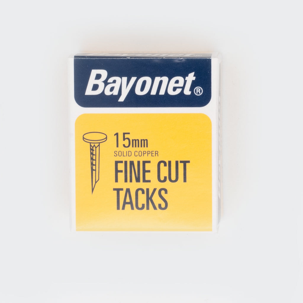 Bayonet 15mm Solid Copper Fine Cut Tacks