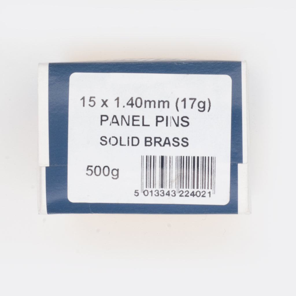 15x1.40mm Brass Panel Pins