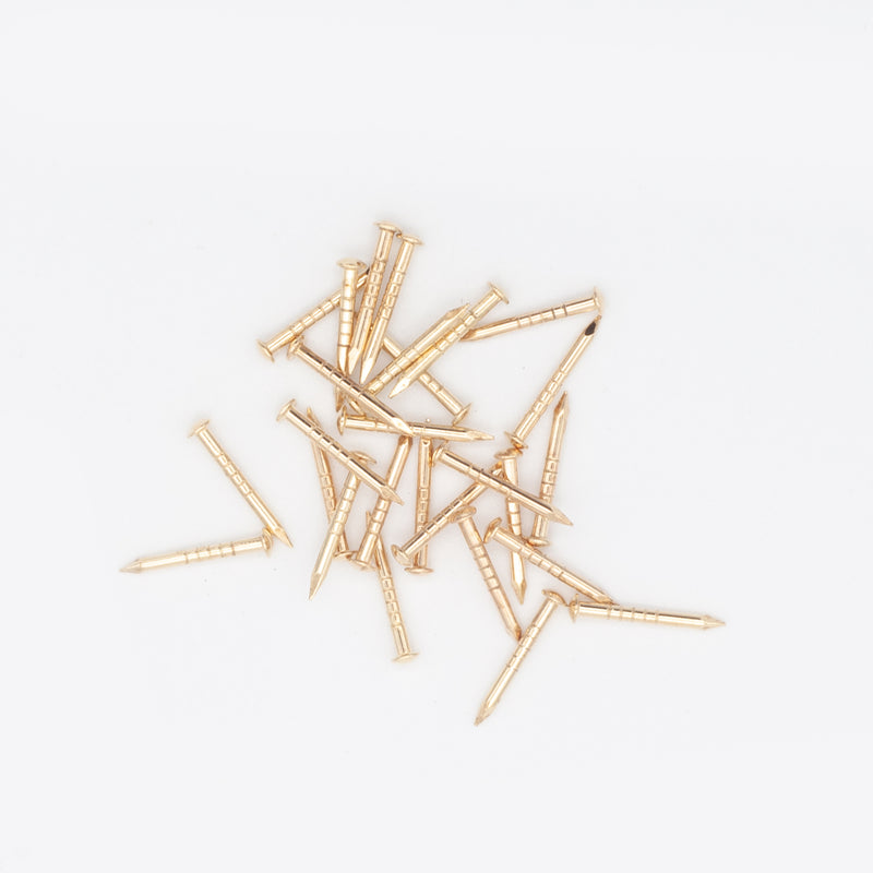 15mm x 1.60mm Brassed Escutcheon (Dome head) Pins