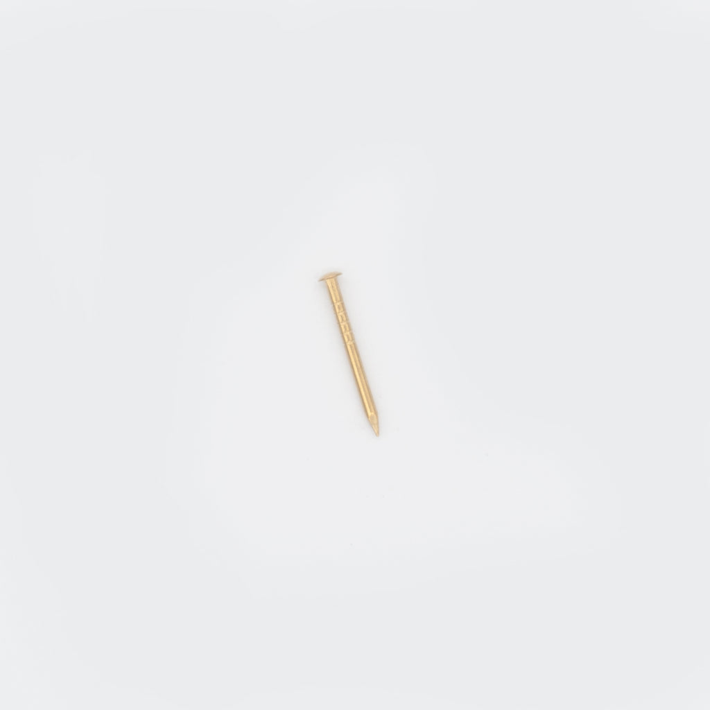 20mm Solid Brass Escutcheon Pins (Dome head nails) - 30gm