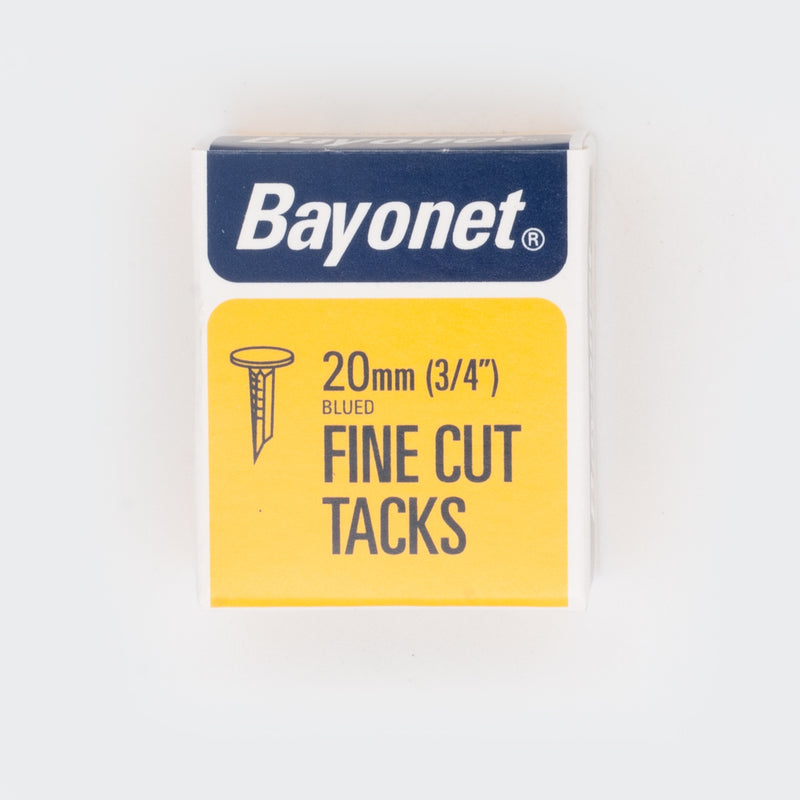 20mm Fine Cut Tacks - 50g. Blued Steel.