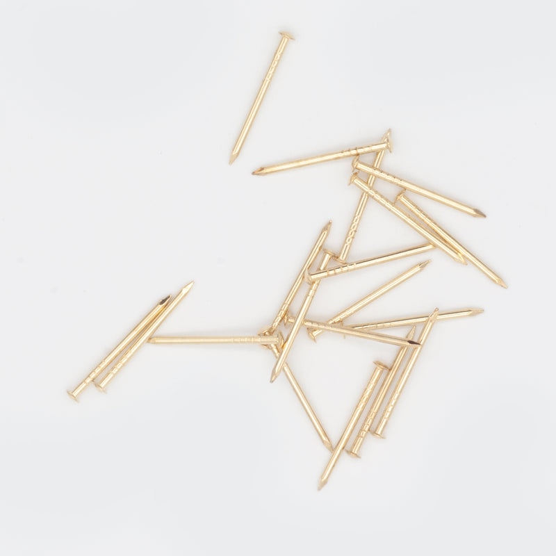 Challenge 25mm Brassed Escutcheon Pins