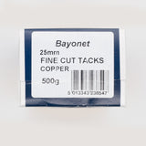 Bayonet 25mm Solid Copper Fine Cut Copper Tacks