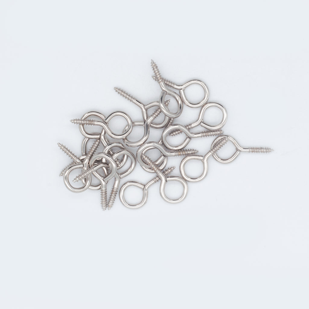 Assorted Nickel Plated Screw Eyes