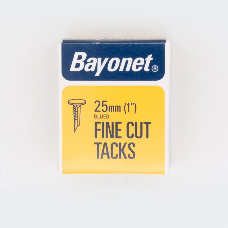 25mm Fine Cut Tacks - 40g. Blued Steel.