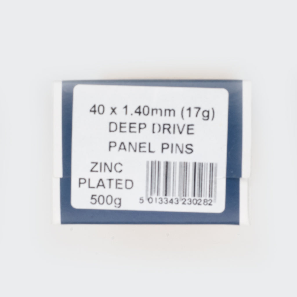 40x1.40mm Deep Drive Panel Pins Zinc Plated