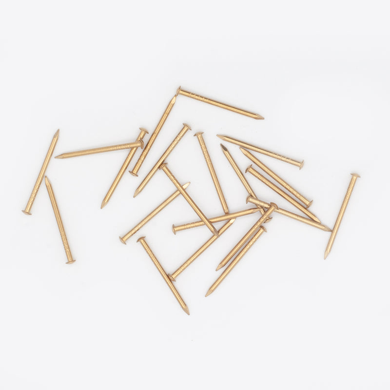 25mm x 1.6mm Solid Brass Escutcheon Pins (Dome head nails) - 500gm