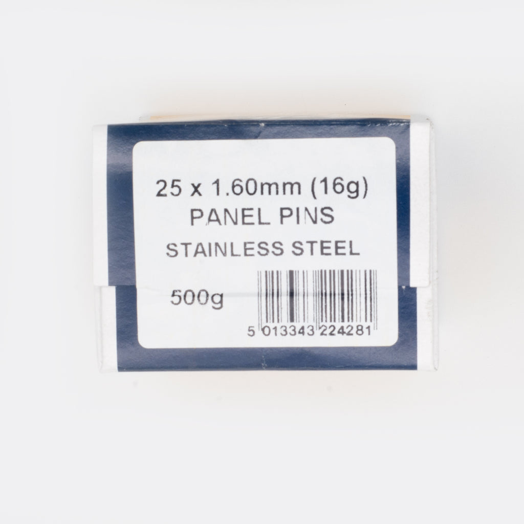 25x1.60mm Stainless Steel Panel Pins