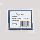 Bayonet 30mm Solid Copper Fine Cut Copper Tacks