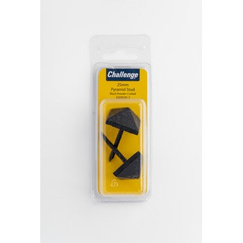 Pyramid Stud - Black Powder Coat