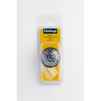 40mm Handbeaten Knob - Pewter