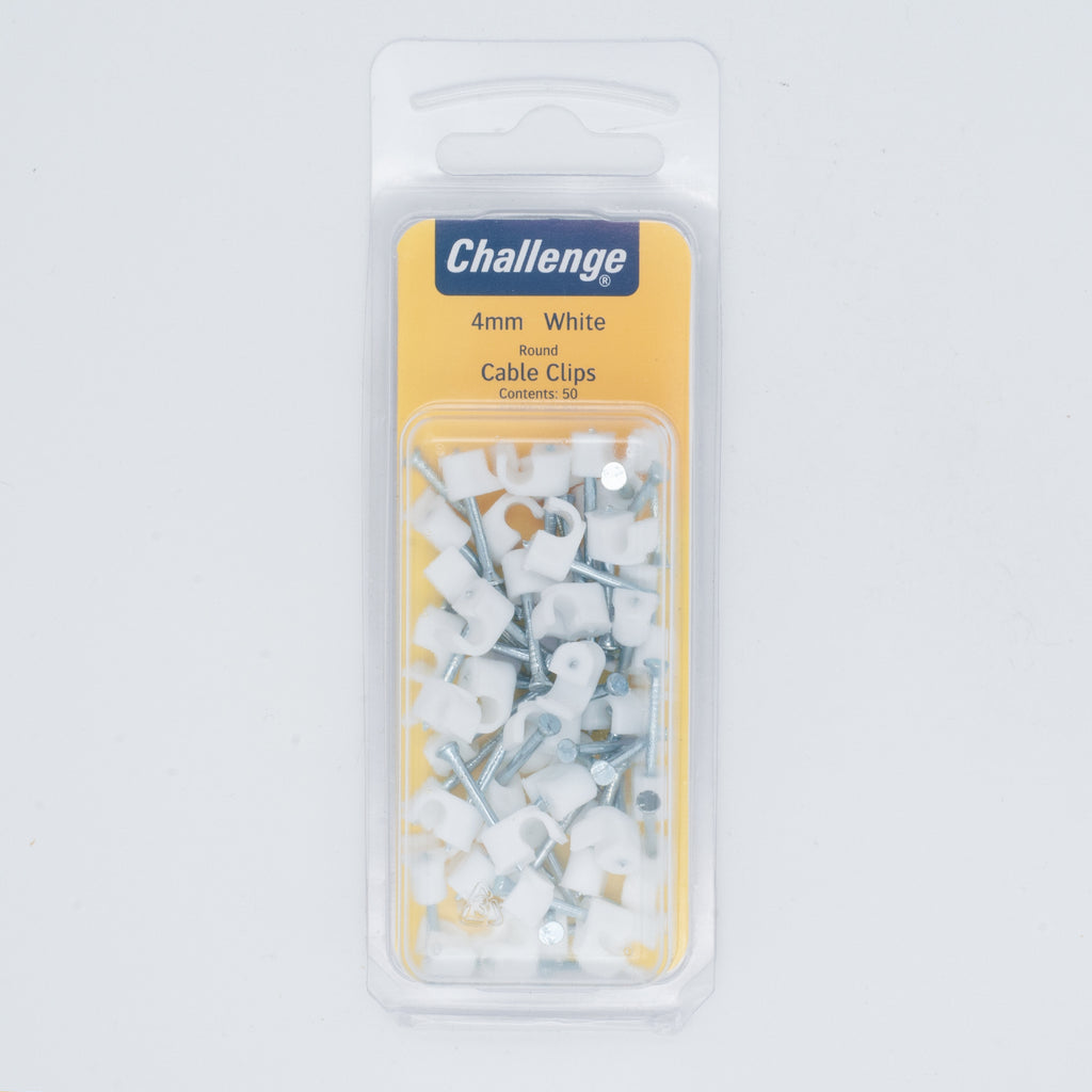 4mm Round Cable Clips