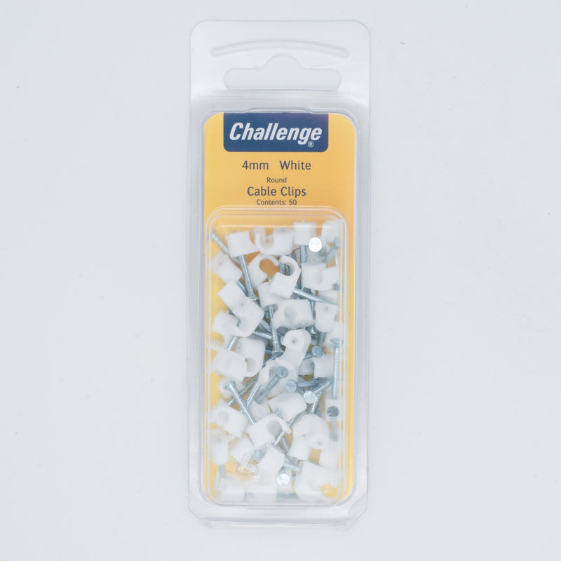 4mm Round Cable Clips
