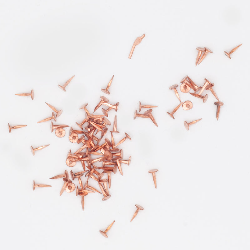 6mm Solid Copper Fine Cut Tacks-500g