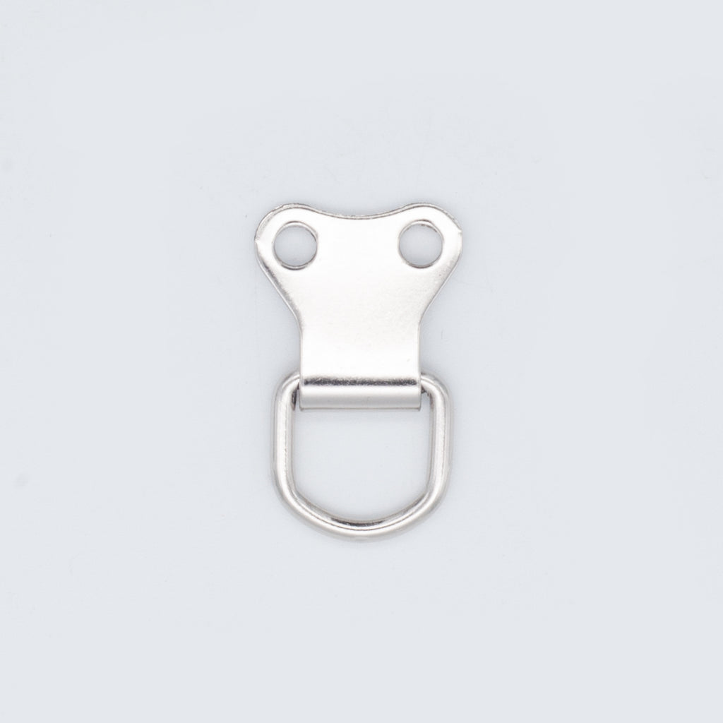 Two Hole Nickel Plated Double D Ring