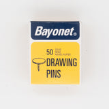 Bayonet 10mm Nickel Plated Drawing Pins (Solid Head)