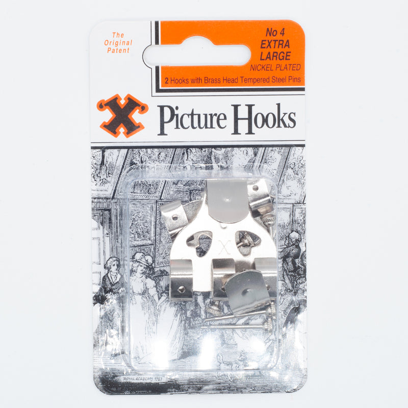 No.4 Nickel Plated X Hooks