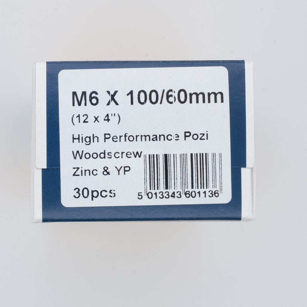 6.0 x 100mm High Performance Screw