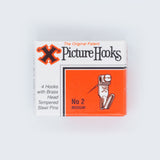 No.2 Picture Hooks Brassed