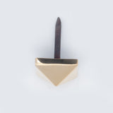 Pyramid Stud - Unfinished Brass