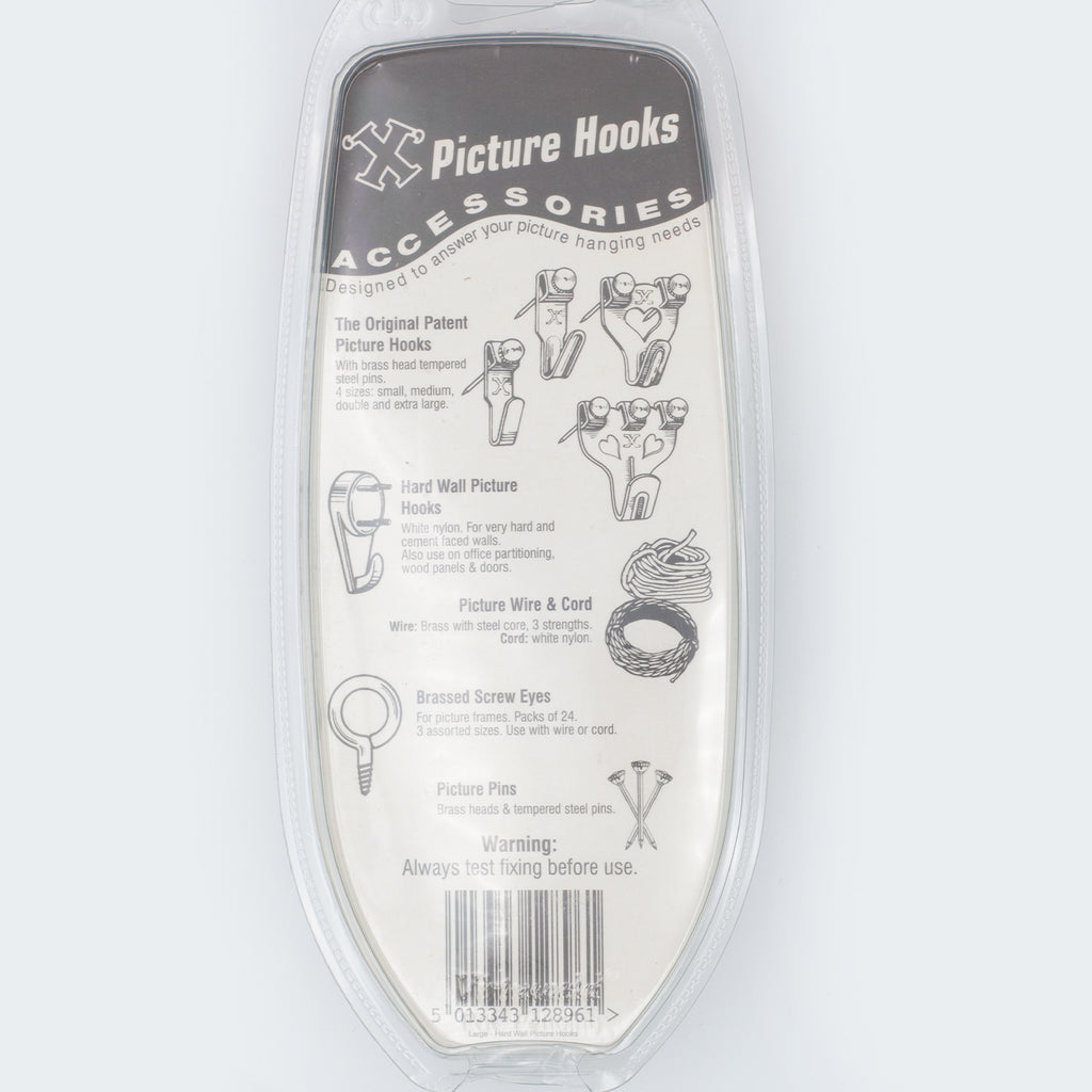 Large Hard Wall Hooks - Pack