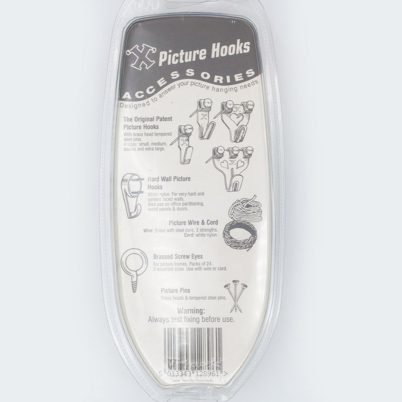 Large Hard Wall Hooks - Pack