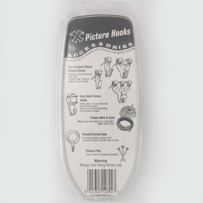Small Hard Wall Hooks - Pack