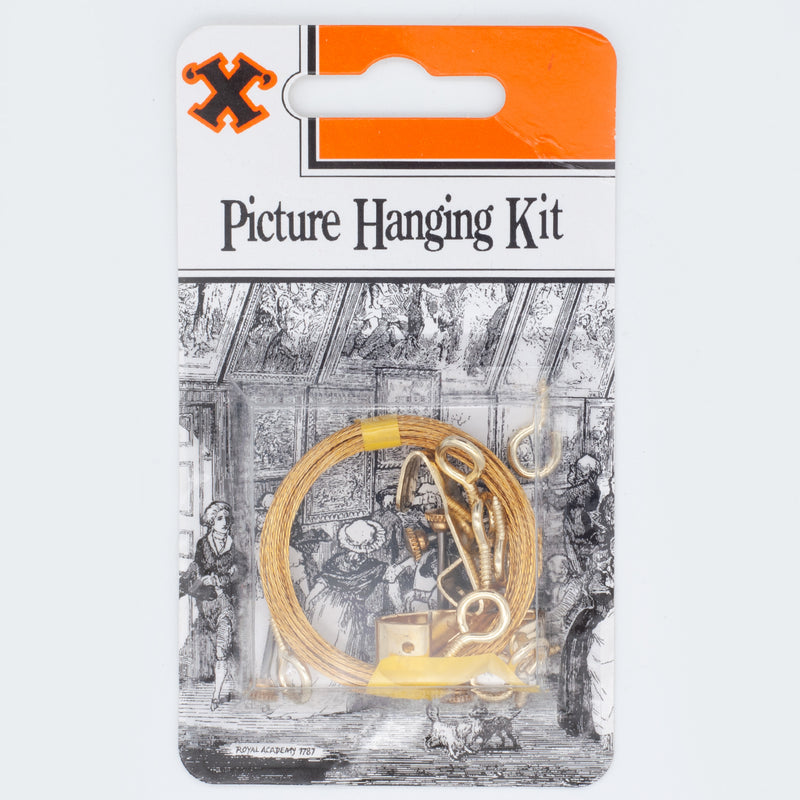 Solid Brass/Brass Plated Picture Hanging Kit