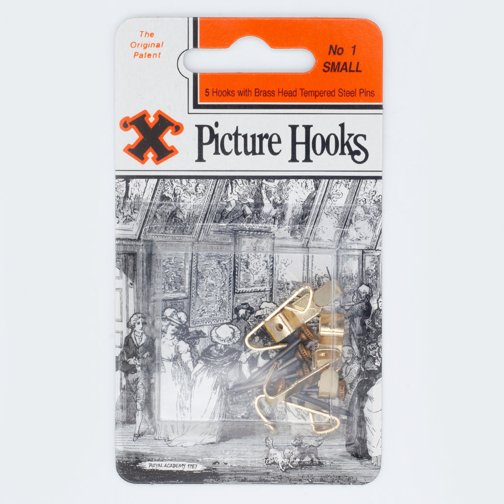 No.1 Picture Hooks Brassed