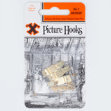No.2 Picture Hooks Brassed