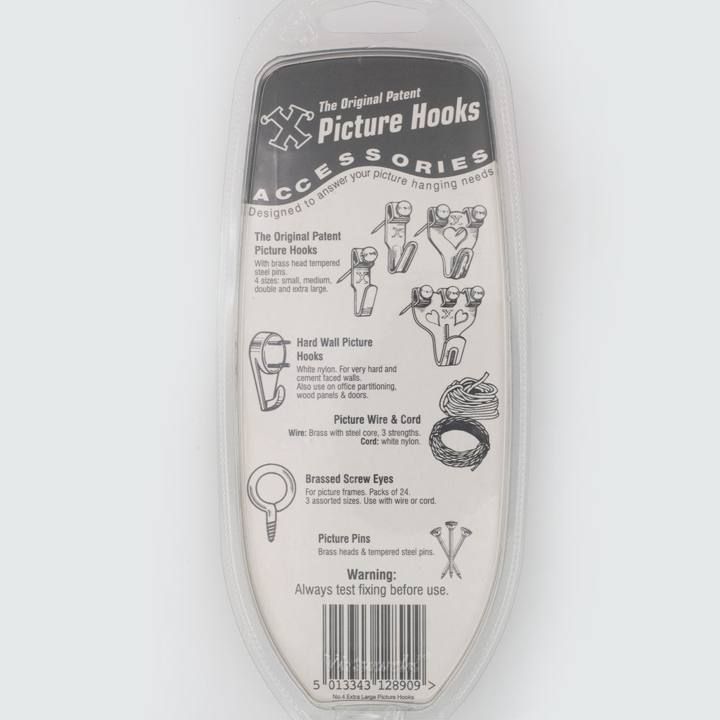 No.4 Picture Hooks Brassed