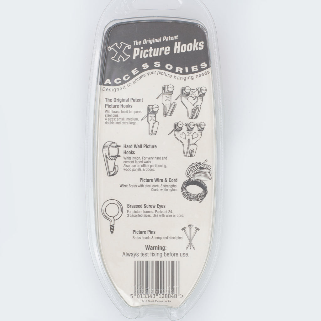No.1 Picture Hooks Brassed