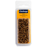 15mm BrassPlated  Escutcheon (Dome head) Pins