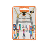 No.1 Wire Plate Hanger -  Brass Effect