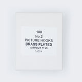 No.2xHooks EB No Pins-Box of 1000