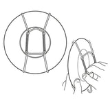No.2 Wire Plate Hanger -  Brass Effect