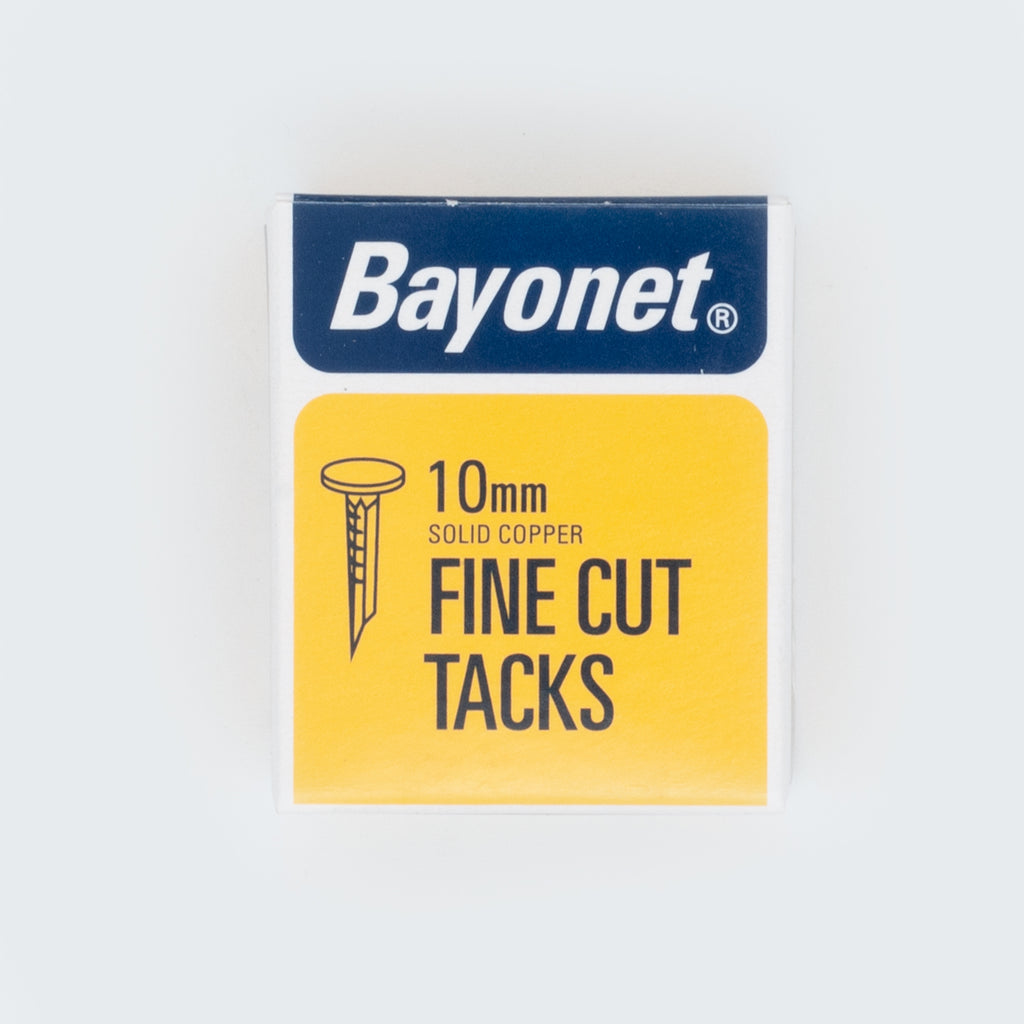 Bayonet 10mm Solid Copper Fine Cut Tacks
