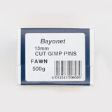 13mm Cut Gimp Pins Fawn - 500g