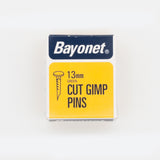 Bayonet 13mm Green Cut Gimp Pins