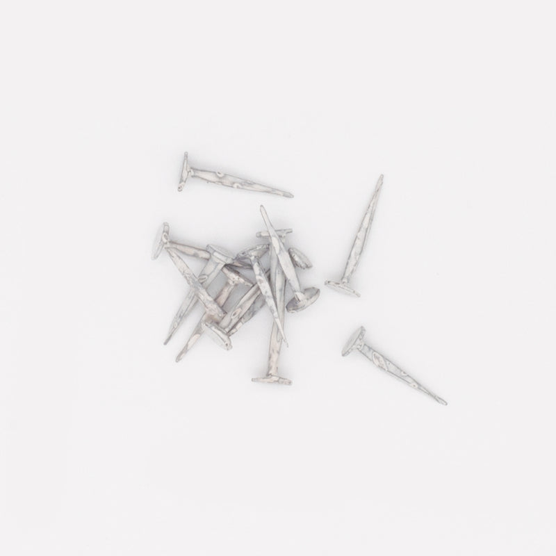 Challenge 13mm Painted White Cut Steel Gimp Pins