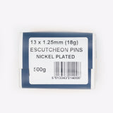 Challenge 13 x 1.25 (18g) Nickel Plated Escutcheon Pins